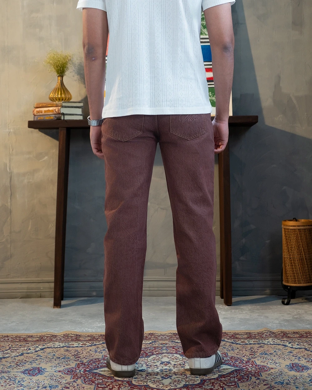 Straight Fit Chocolate Jeans