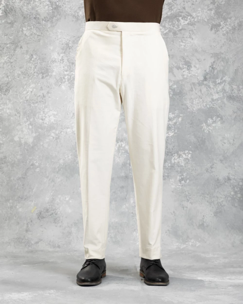 Corduroy Formal Pant White