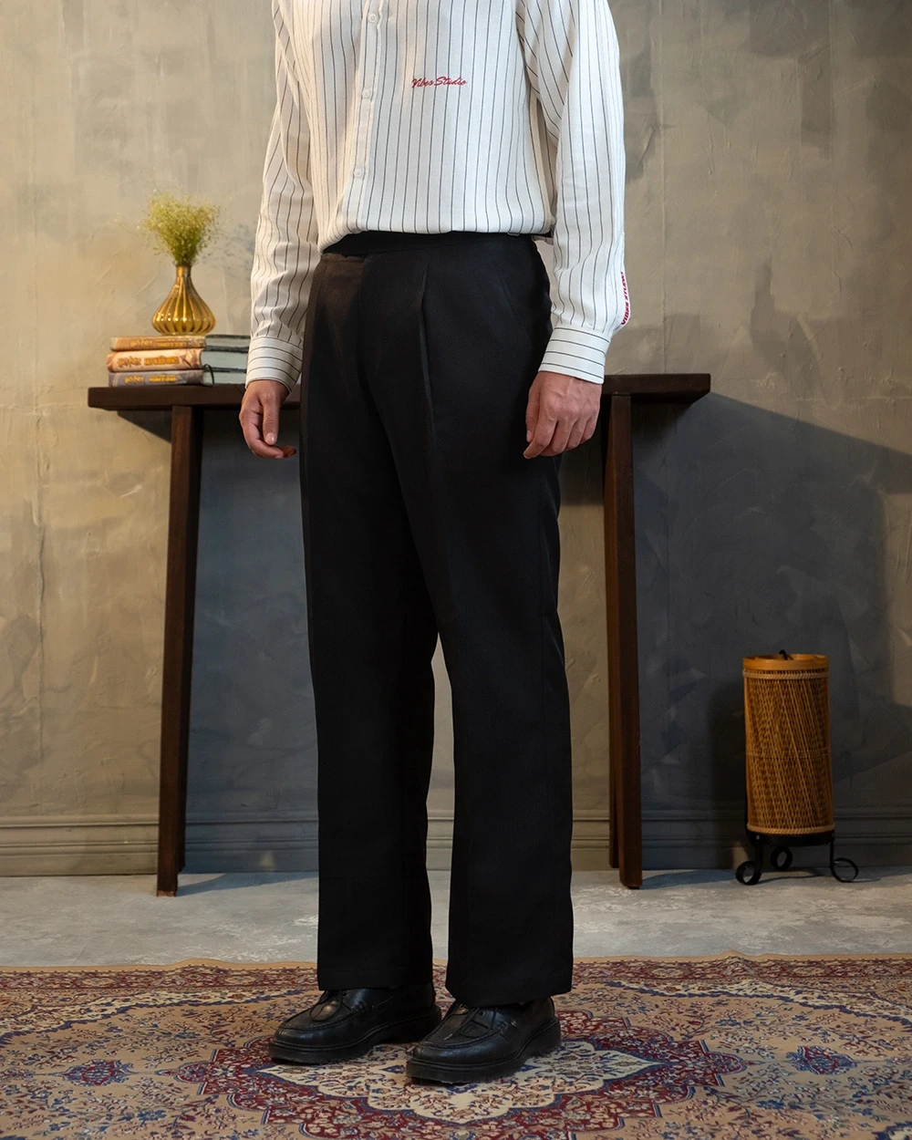 Black Formal Wide Leg Pant