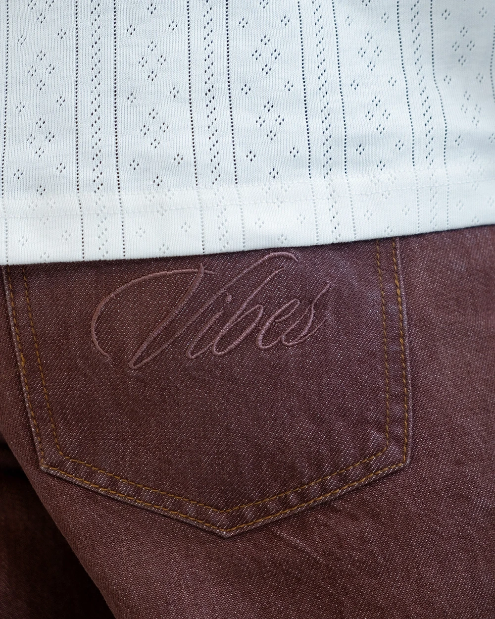 Straight Fit Chocolate Jeans