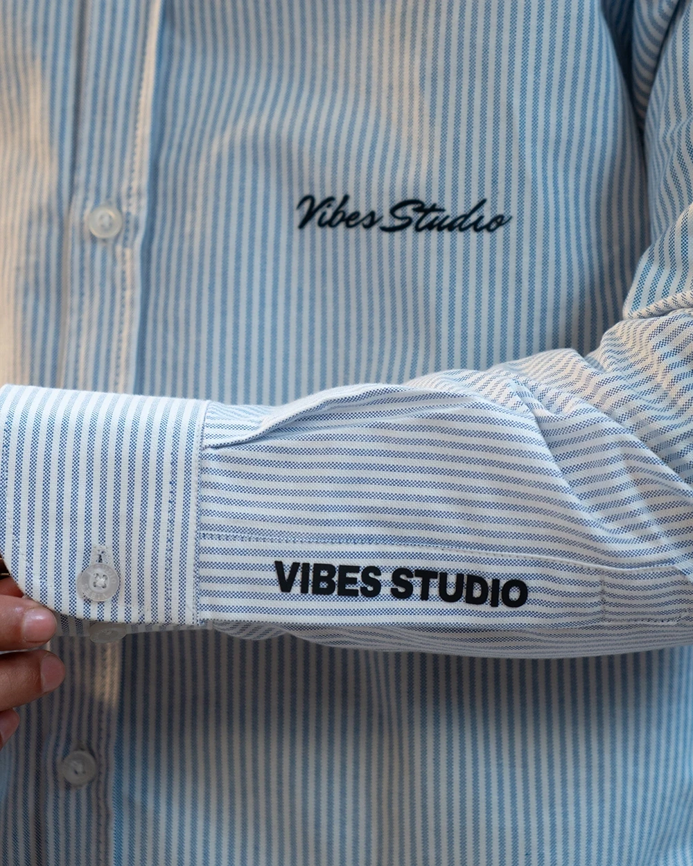 Midweight Blue & White Stripe Shirt