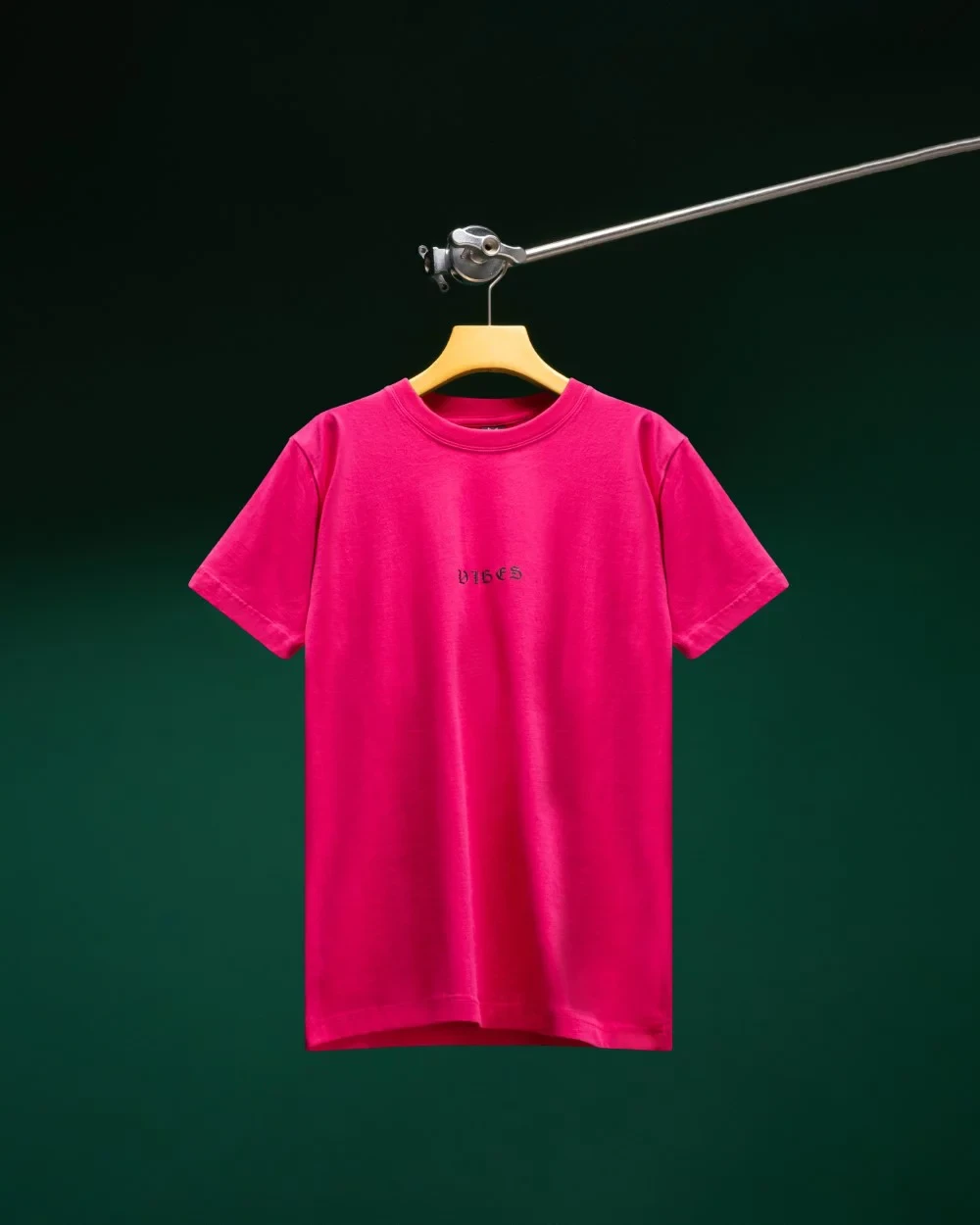 Solid Pink Peacock Regular Fit