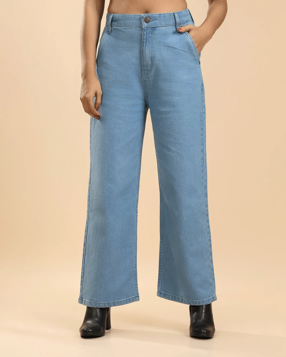 High Waisted Women’s Jeans Sky Blue