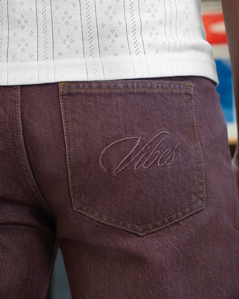 Straight Fit Chocolate Jeans